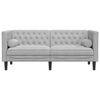 vidaXL Chesterfield Sofa Other Light grey 174 x 74.5 x 70.5 cm Velvet