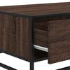 vidaXL Coffee Table Brown Oak 90x57x35 cm Engineered Wood and Metal