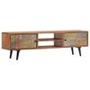 vidaXL TV Cabinet 140x30x40 cm Solid Acacia Wood