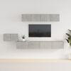 vidaXL 5 Piece TV Cabinet Set Concrete Grey Engineered Wood