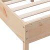 vidaXL Bed Frame without Mattress 75x190 cm Small Single Solid Wood Pine
