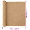 vidaXL Hemp Mat for Rodents 1x1 m 5 mm
