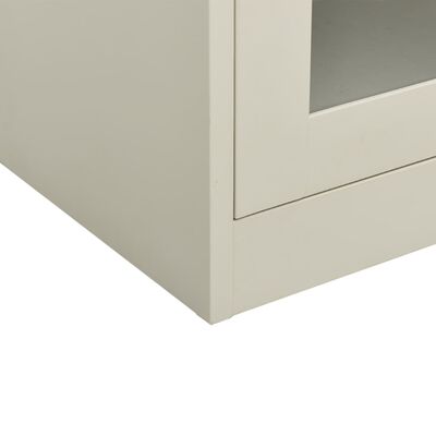 vidaXL Office Cabinet with Planter Box Light Grey 90x40x113 cm Steel