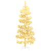 vidaXL Swirl Pre-lit Christmas Tree with Stand White 150 cm PVC