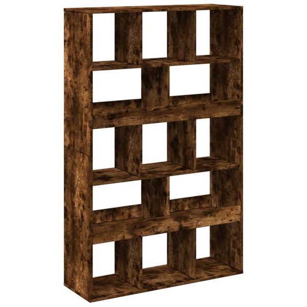 vidaXL Bookcase Smoked Oak100x33x156.5 cm Engineered Wood