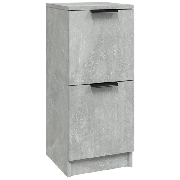 vidaXL Sideboard Concrete Grey 30x30x70 cm Engineered Wood
