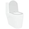 vidaXL Toilet Seat White 44 x 36.4 x 3.4 cm Duroplast