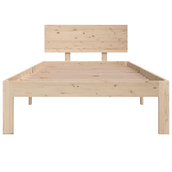 vidaXL Bed Frame without Mattress Solid Wood Pine 90x200cm