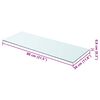 vidaXL Shelf Panel Glass Clear 80x30 cm