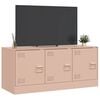 vidaXL TV Cabinet Pink 99x39x44 cm Steel