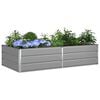 vidaXL Planter Light Grey 195 x 100 x 45 cm Galvanised Steel