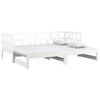 vidaXL Pull-out Day Bed without Mattress White 2x(90x200) cm
