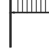 vidaXL Spike Fence Black 200 x 200 cm Powder-Coated Steel