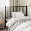vidaXL Metal Replace Headboard Black 107 cm