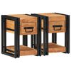 vidaXL Bedside Cabinet 2 pcs Brown 30 x 30 x 40 cm Solid acacia wood