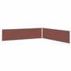vidaXL Patio Retractable Side Awning 170x1200 cm Brown