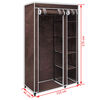 vidaXL Fabric Wardrobe Brown