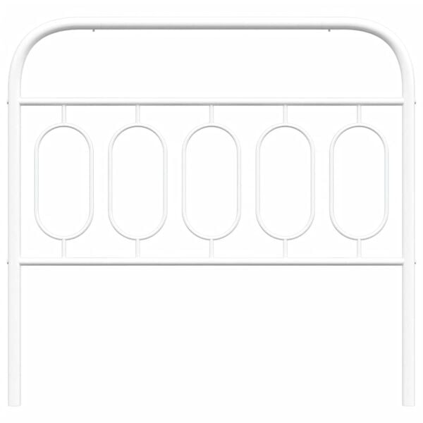 vidaXL Metal Replace Headboard White 100 cm