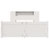 vidaXL Bookcase Bed without Mattress White 140x190cm Solid Wood Pine