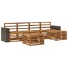 vidaXL Outdoor Sofa Set 6 pcs Natural