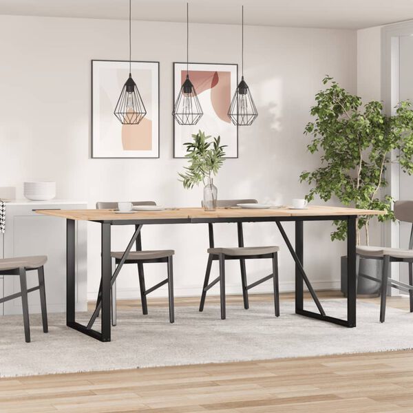 vidaXL Dining Table Legs O-Frame 160x80x73 cm Steel