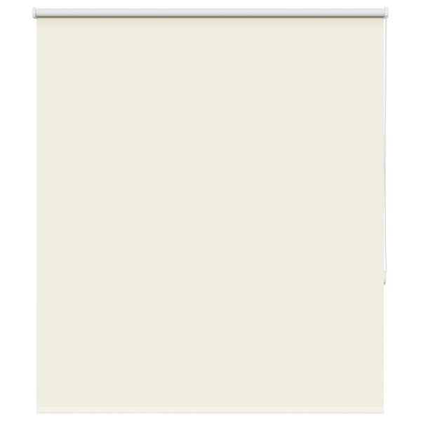 vidaXL Roller Blind Blackout Off White 120x130 cm Fabric Width 116.6 cm Polyester