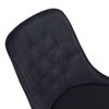 Venture Home Dining Chairs 2 pcs Velvet Deluxe Polyester Black