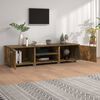 vidaXL TV Cabinet Smoked Oak 140x40x35 cm Engineered Wood