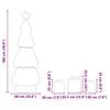 vidaXL Lighted Christmas Tree with 3 Gift Boxes 2D Warm White 180 cm