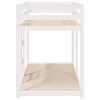 vidaXL Bunk Bed without Mattress White 75x190 cm Small Single Solid Wood Pine