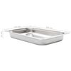 vidaXL Gastronorm Containers 4 pcs GN 1/1 65 mm Stainless Steel