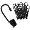 vidaXL Hooks 100 pcs Black 6 mm x 5 cm Steel