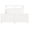 vidaXL Bed Frame without Mattress White 120x200 cm Solid Wood Pine