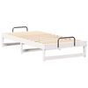 vidaXL Bed Frame White 90 x 190 cm Solid Pine Wood