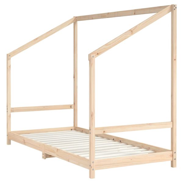 vidaXL Kids Bed Frame 90x190 cm Solid Wood Pine