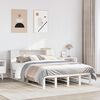 vidaXL Bookcase Bed without Mattress White 140x200 cm Solid Wood