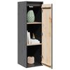 vidaXL Wall Cabinets 2 pcs Grey 30x30x100 cm Solid Pinewood