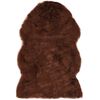 vidaXL Rug 60x90 cm Faux Sheep Leather Brown