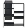 vidaXL Bar Table with Moveable Shelf Black 138x39x110 cm