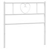 vidaXL Metal Replace Headboard White 75 cm