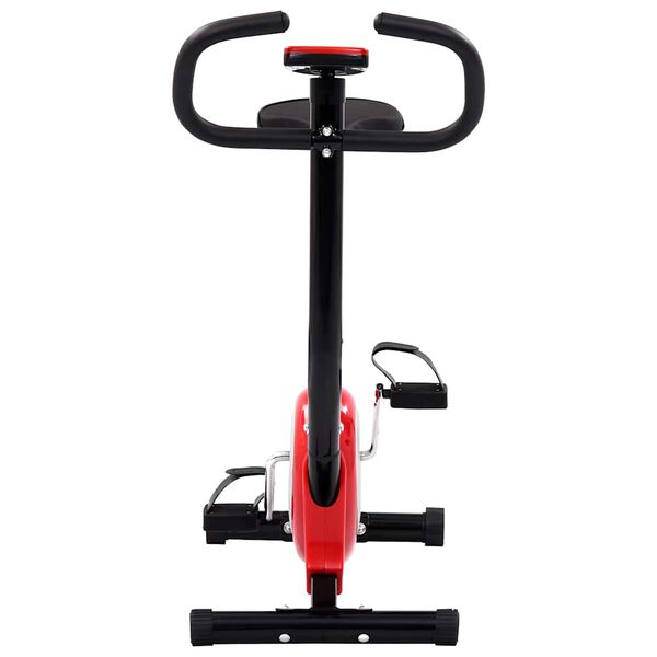 vidaXL Exercise Bike with Belt Resistance Red