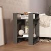 vidaXL Book Cabinet/Room Divider Grey 41x35x57 cm Solid Wood Pine