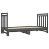 vidaXL Pull-out Day Bed without Mattress Grey 2x(90x190) cm