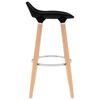 vidaXL Bar Chairs 2 pcs Black