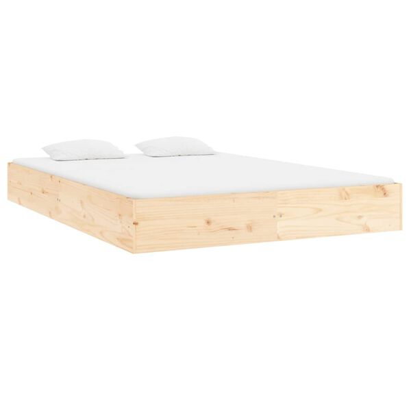vidaXL Bed Frame without Mattress Solid Wood 180x200 cm Super King Super King Size