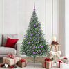 vidaXL Artificial Pre-lit Christmas Tree Green 180 cm PVC