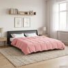 vidaXL Full Year Duvet Quilted Pink 200 x 220 cm Microfiber