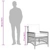 vidaXL Garden Chair Beige 60 x 70 x 78cm Poly Rattan