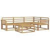 vidaXL Outdoor Sofa Set 5 pcs White 79 x 79 x 37 cm Solid Acacia Wood