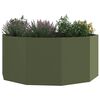vidaXL Planter Olive Green 120 x 120 x 50 cm Steel